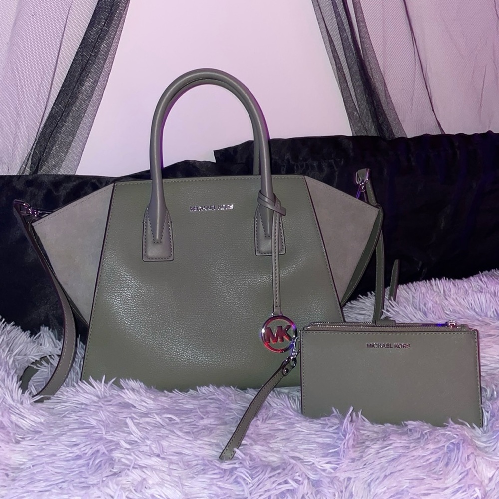 michael kors purse . shirt and pants . set